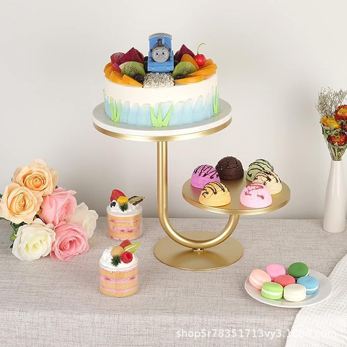 Transfronterizos Amazon temu postre estante de exhibición bandeja de pastel estante de pastel diseño de cumpleaños