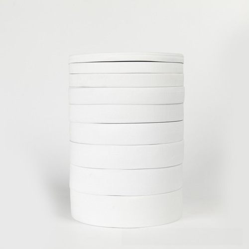 Wholesale black and white hook and loop fastener webbing, 1cm~20cm, knit elastic fabric auxiliary material, rubber band.