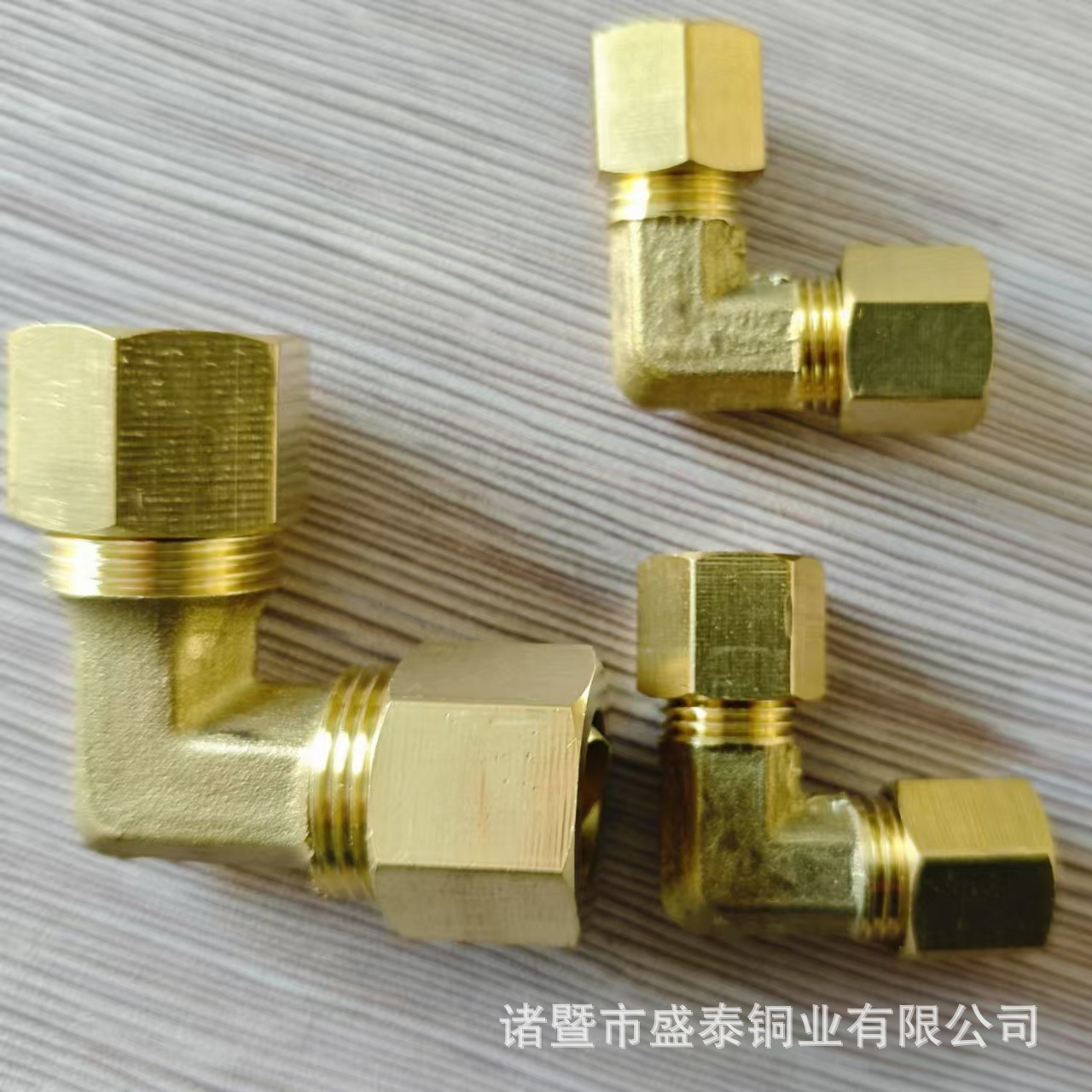 南美卡套直接 铜管卡套直接 外牙卡套直角弯头 气动铜接头