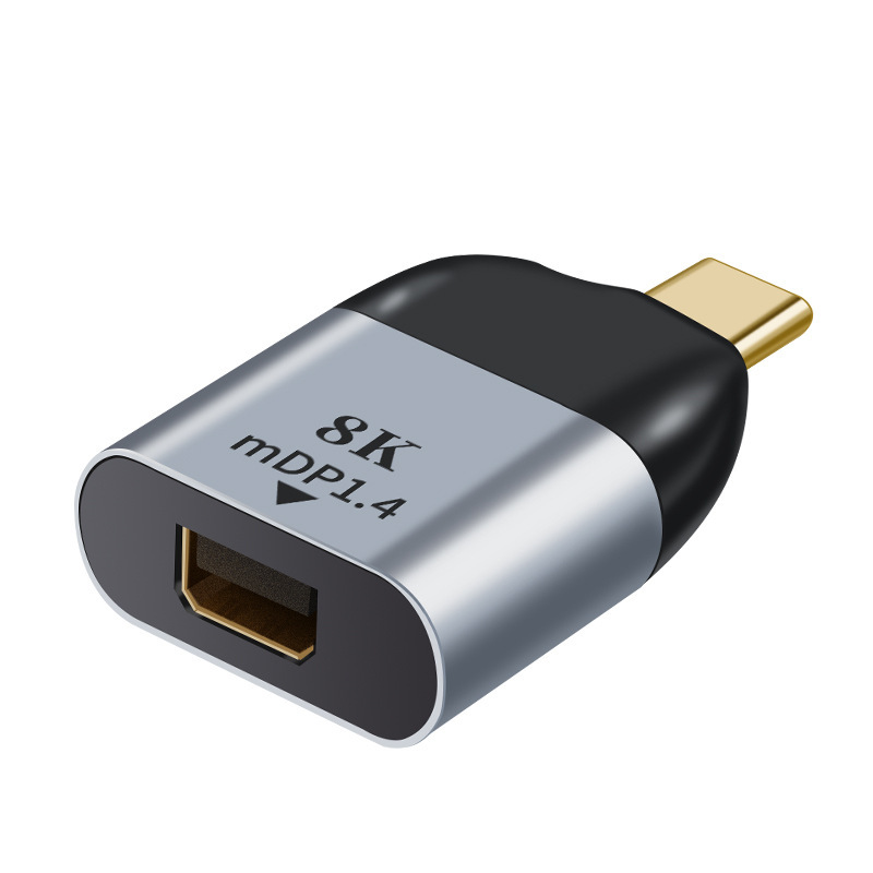 Type-C to Mini Dp Adapter Hd 8K Connected to Monitor Mini Displayport Video Same Screen