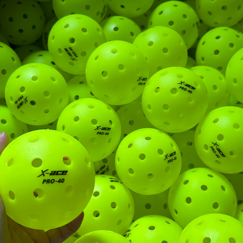 X-ACE PRO40Pickleball 40 отверстийRolling пластик интегрированный многоотверстный мяч для тренировки мяча