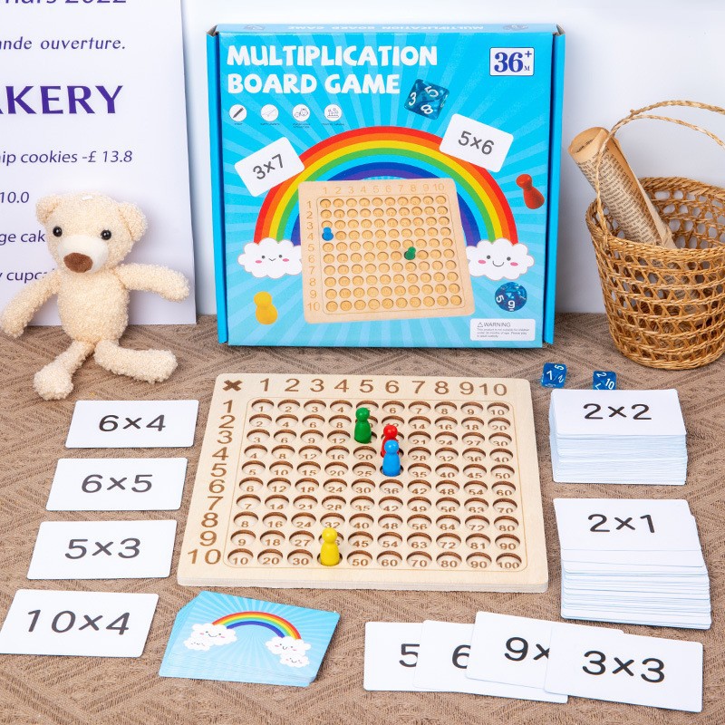 Nuevos productos transfronterizos de Amazon 99 multiplicación y tablero de adición 2 en 1 para niños 99 multiplicación y juguetes de adición