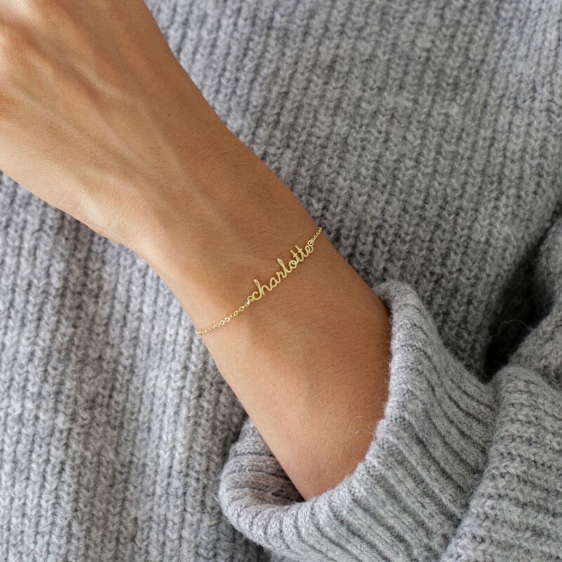 Cross-Border Handmade Versatile Personalized English Letter Custom Name Bracelet Ins Stainless Steel European and American Style Dropshipping