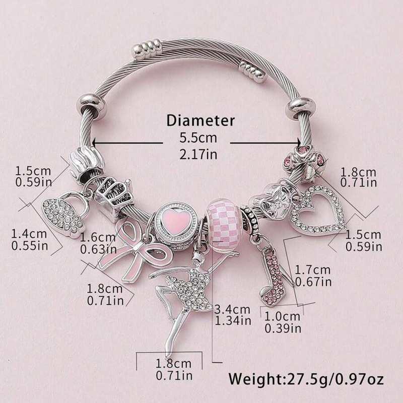 European and American Small Fragrance Versatile Cross-Border New DIY Panjia Bracelet Women's Fashion Personalized Stainless Steel Hand Jewelry Wholesale European and American Small Fragrance Versatile Cross-Border New DIY Panjia Bracelet Women's Fashion Personalized Stainless Steel Hand Jewelry Wholesale