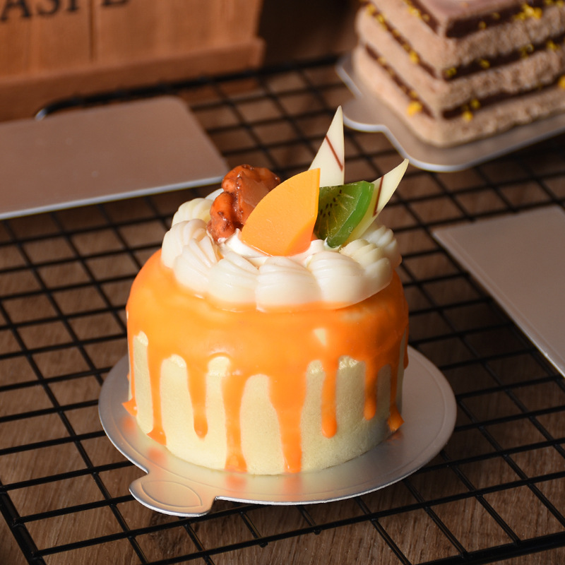 Pooh hornear pequeña tarjeta de plata de calidad alimentaria almohadilla de la torta mousse punto occidental almohadilla de papel almohadilla 100 hojas/paquete multi-capa de la torta de la Junta