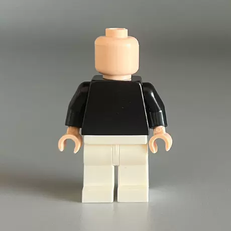 Body minifigure-black on top and white on bottom
