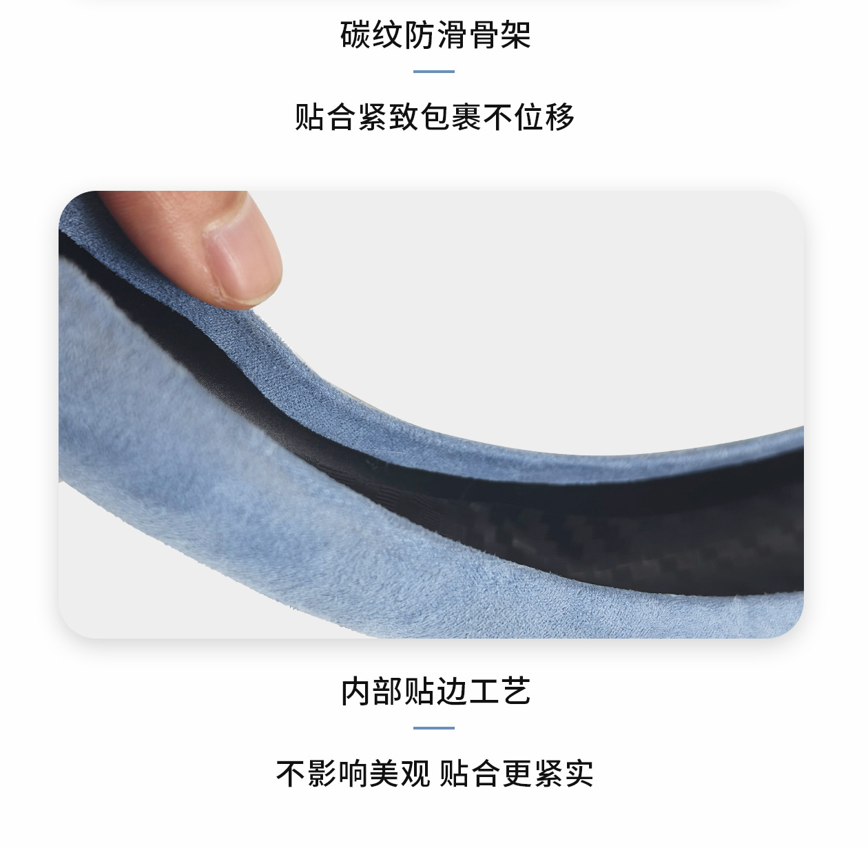 Car Steering Wheel Cover, Suede Leather, Winter Universal Type, Large Surround, Anti-Slip Protection, Car Handle Cover, Cross-Border