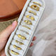 Antique S925 Sterling Silver Zircon Wire-drawing Ring Women's Retro Niche High-end Light Luxury All-match Open Ring New