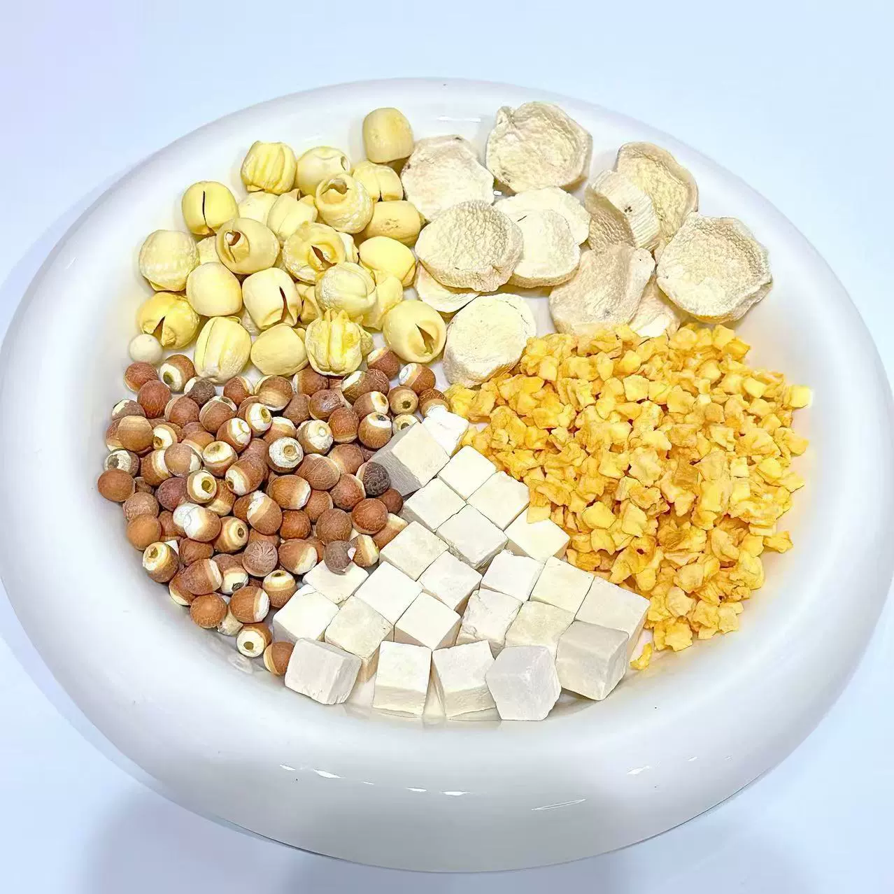苹果四神汤苹果粒芡实莲子茯苓山药调理脾胃宝宝专用茶包组合茶批