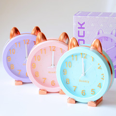 Creative New Student Alarm Clock Cat Style Desktop Hour Clock Wake-Up Clock Yiwu Electronic Department Store Wholesale