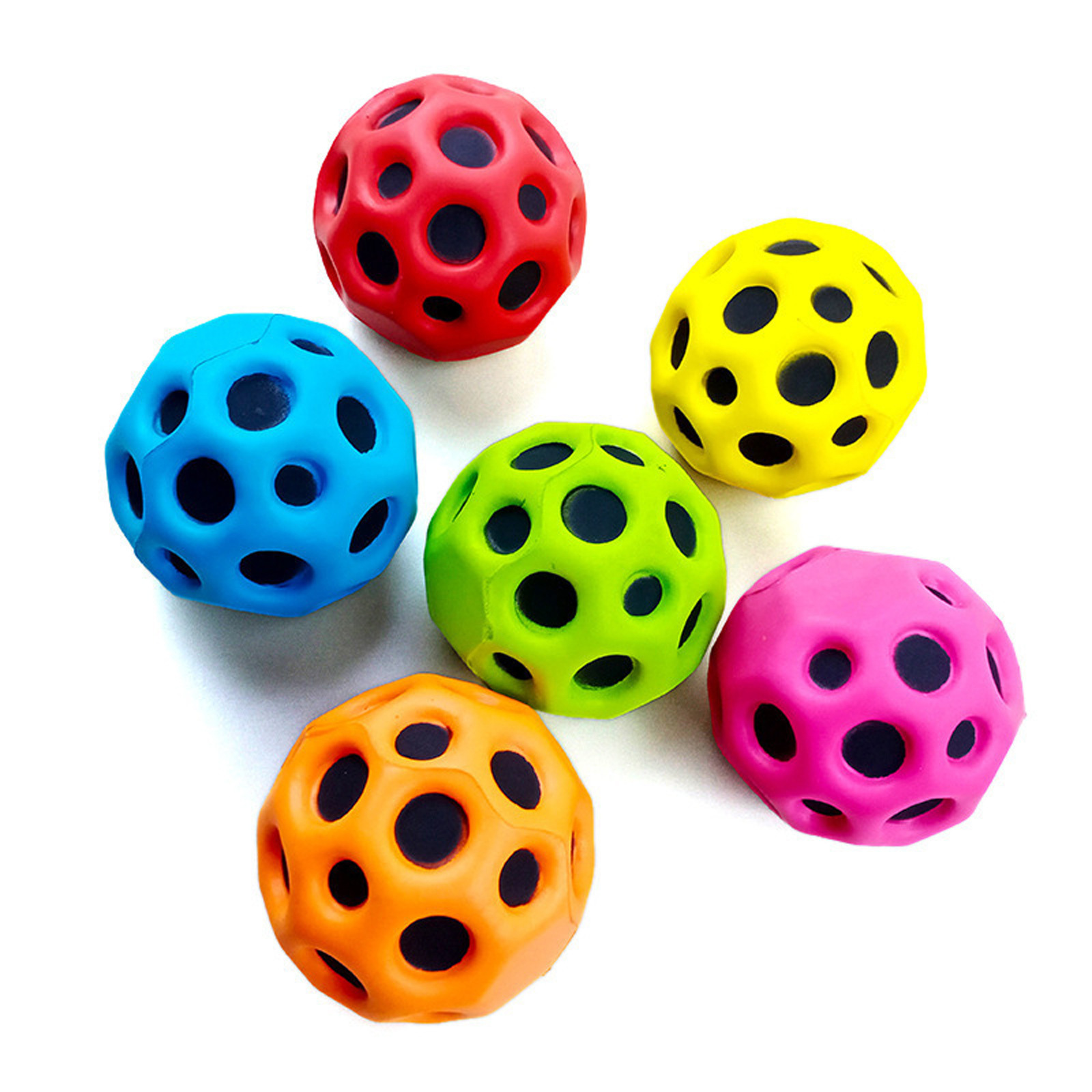 Elastic Ball Color Block Pu Leather Toys display picture 5