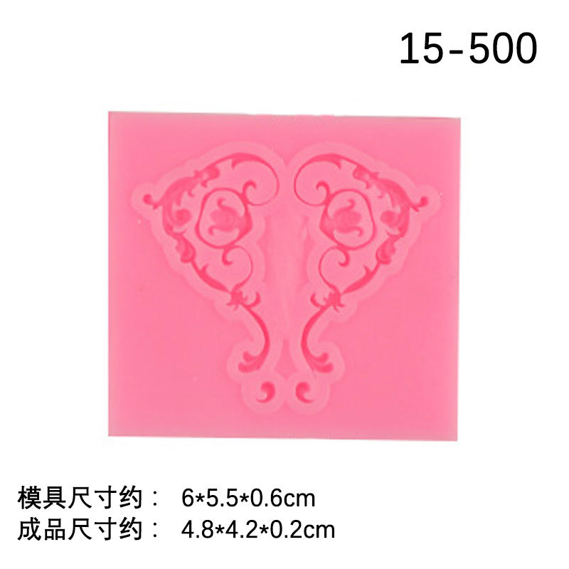 Bricolaje una variedad de marco de estilo europeo Marco vintage marco de fotos de alivio molde hueco alivio fondant decoración molde para hornear