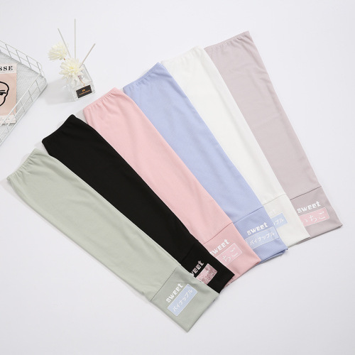 Ice Japanese striped girls thin sun protection ice sleeves slimming cycling arm guards anti-UV arm sleeves wholesale