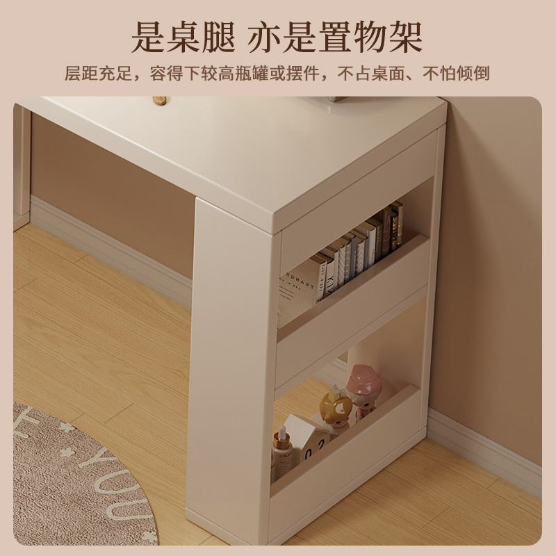 Escritorio de computadora esquina estantería para el hogar escritorio integrado dormitorio de niñas escritorio de aprendizaje en forma de L mesa de cola retráctil