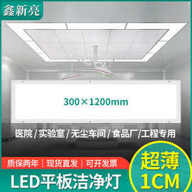 净化灯LED面板灯300×1200无尘车间医院手术室实验室吸顶灯洁净灯