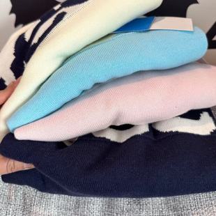 120809. Autumn Family Men's and Women's Medium and Large Kidsren's Knitwears Thin Casual Round Neck Tops Drop Shipping