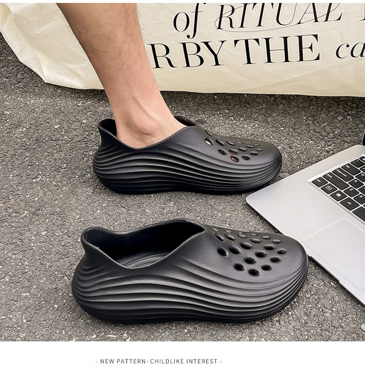Non-slip Men's Clogs With Thick Soles For Summer Outdoor Wear_voghion.com