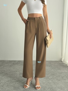 Summer Suit Pants Women's Wide Leg Pants High Waist Long Cross-Border