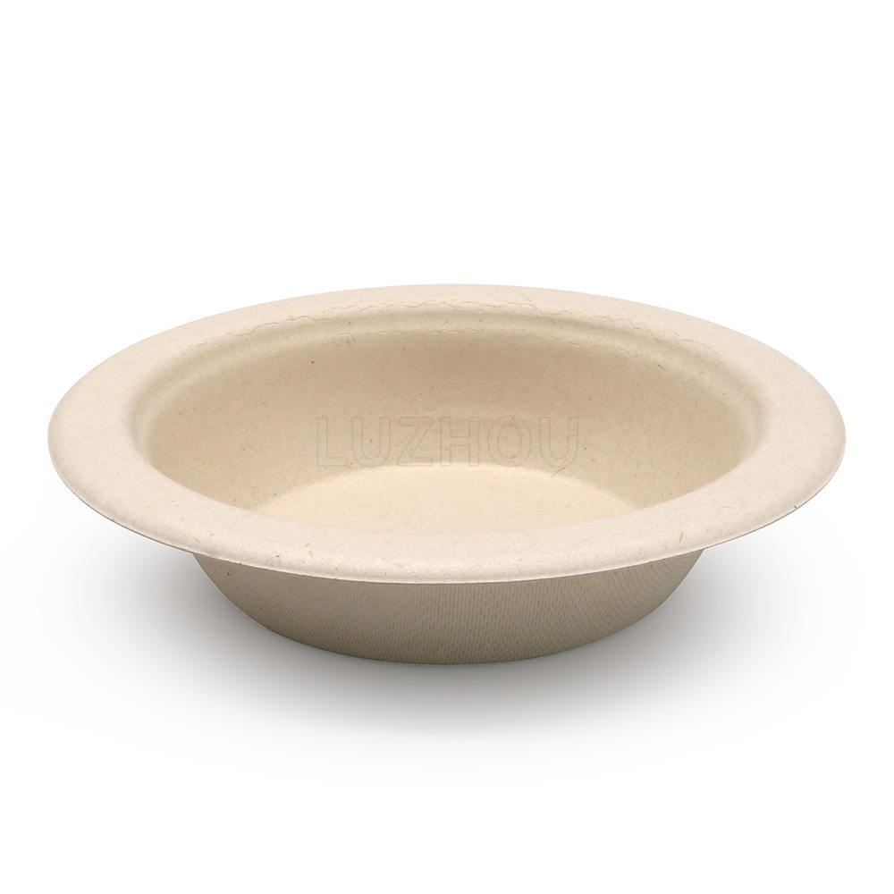 Vajilla de Pulpa de Caña de Azúcar y Bambú Shaoneng Oasis, Tazones de 2/4/12/16/32 oz, Recipientes Bento Biodegradables y Compostables