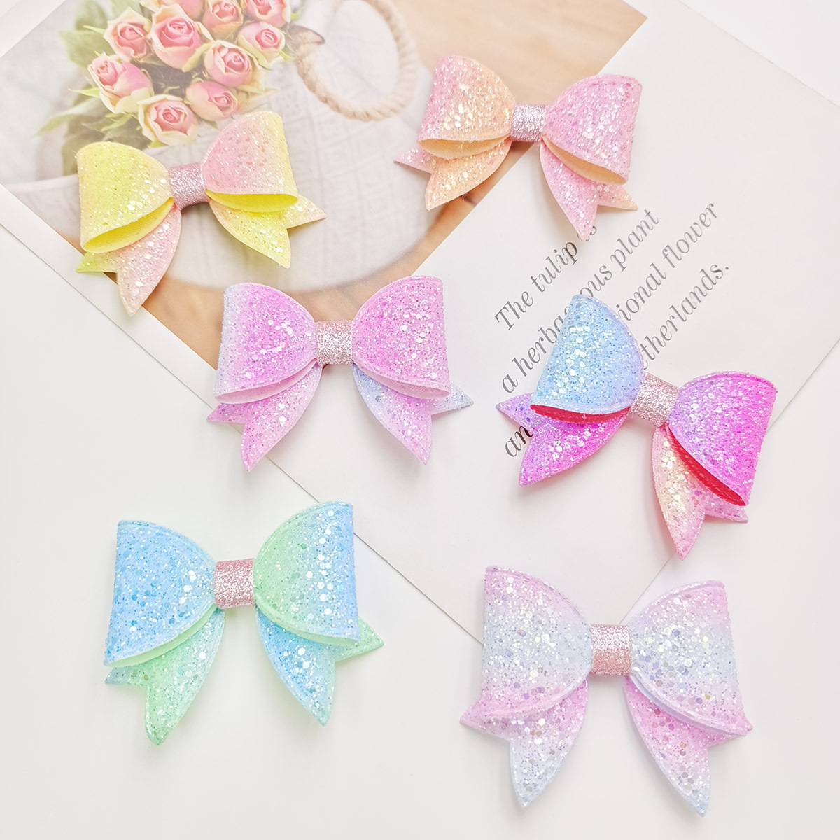 hair accessory with bow