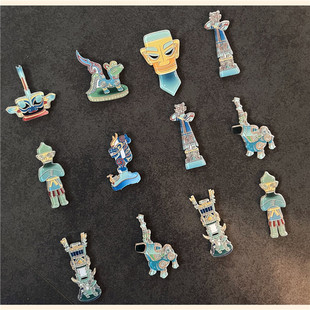 Sanxingdui wenchuang refrigerator sticker gift twelve constellations magnet atmosphere to send children friends museum gift