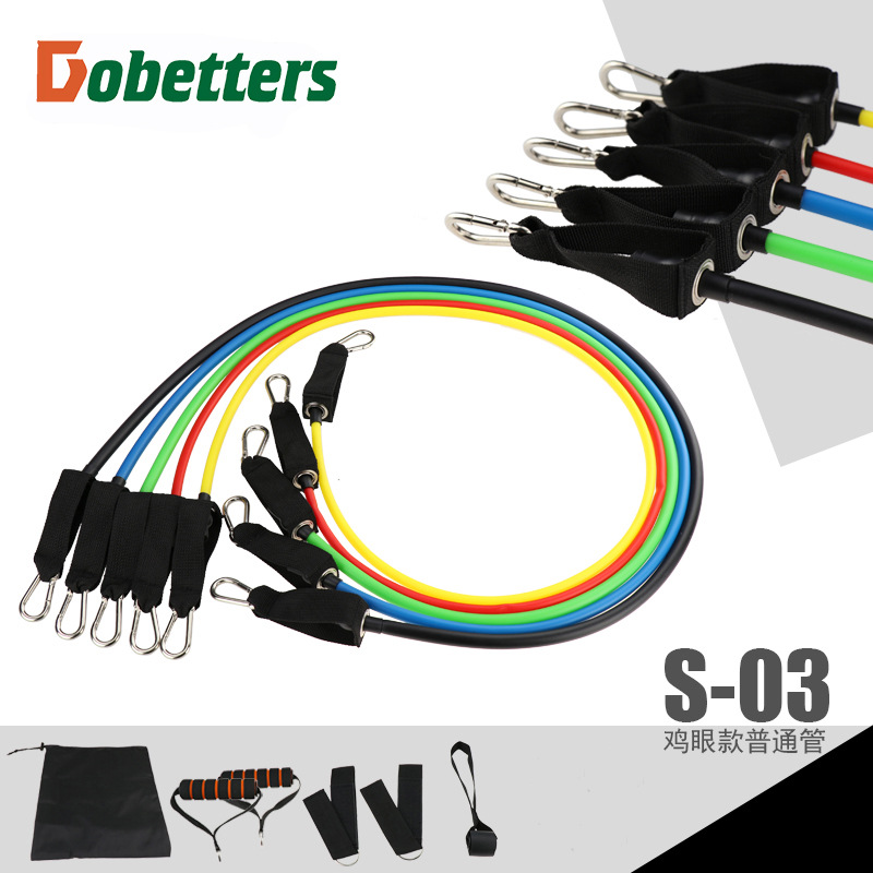 11 piezas de tensión dispositivo de tensión cuerda de la función de fitness dispositivo de tensión traje de entrenamiento muscular cinturón elástico traje al por mayor