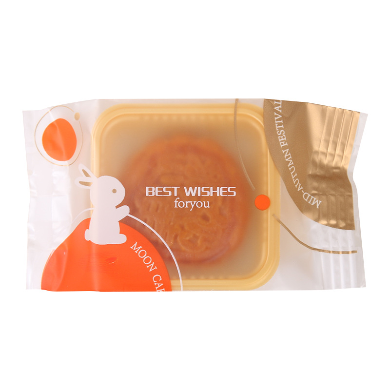 Nueva máquina de conejo bolsa de sellado de mediados de otoño pastel de Luna bolsa de embalaje helado hecho a mano bolsa de pastel de Luna yema de huevo bolsa de plástico crujiente sellada