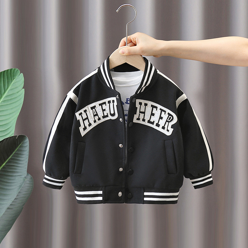 5871 Chaqueta de uniforme de béisbol para niños 2025 primavera y otoño nuevo estilo Chaqueta coreana para niños guapos Ropa de otoño para bebés