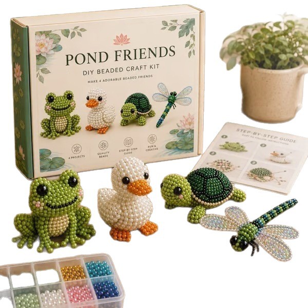 Kit de Cuentas de Animales DIY 3D Plástico