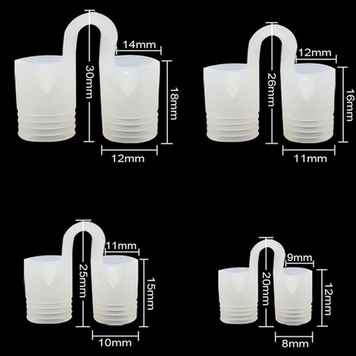 Silicone anti-snoring device, nasal congestion anti-snoring device, mini nose clip, 8-pack anti-snoring nasal congestion and snoring device supply