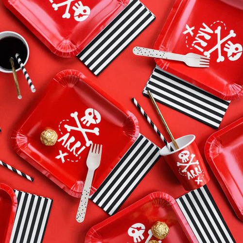 Factory Direct Supply Biodegradable Eco-Friendly Wooden Tableware Exclusive Cross-Border Disposable Forks, Spoons, and Knives - 24 Pieces per Box