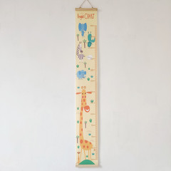 INS Nordic-style Children's Room Canvas Painting Height Measurement Hanging Ruler Waterproof Canvas Height Scale