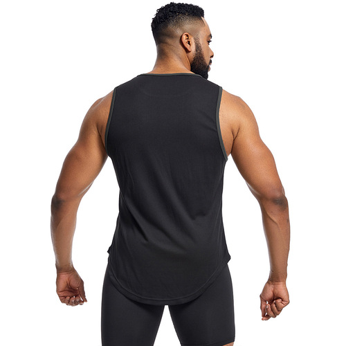 网眼透气健身背心男士夏季宽松大码速干运动背心暴汗跑步篮球背心