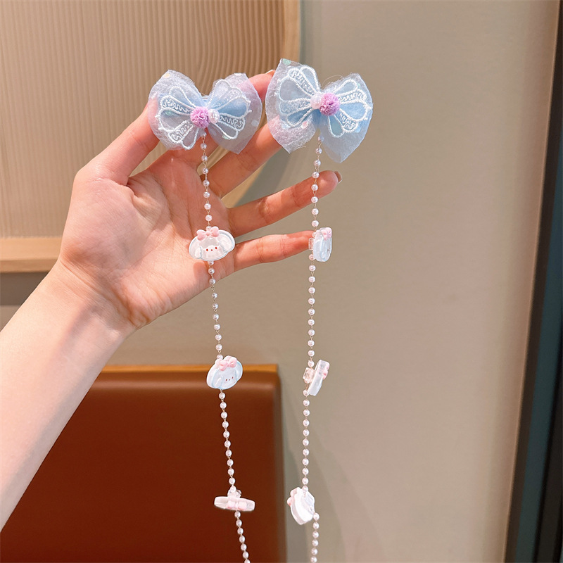 Super inmortal mariposa clip de cabello para niños trenzados clip de cabello para niñas publicas suecas joyas de cadena trenzada para niñas