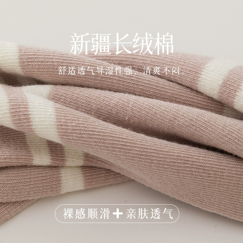 Tide, Japanese thin cartoon knee socks for leisure, mid-length