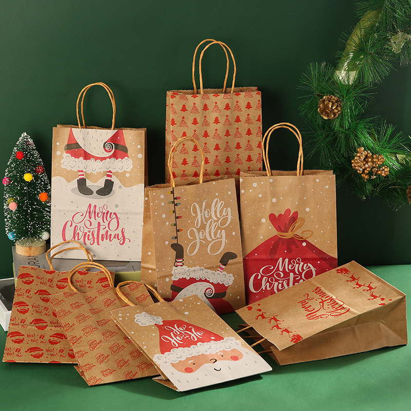 30g Weight Gift Wrapping Supplies Event & Party Supplies food packaging bag Storage & Cleaning Daily Occasion Kraft Paper Material Christmas Festival Santa Claus, Letter Pattern Simple Style Style Christmas Simple Style Santa Claus Letter Kraft Paper Daily Gift Wrapping Supplies 无