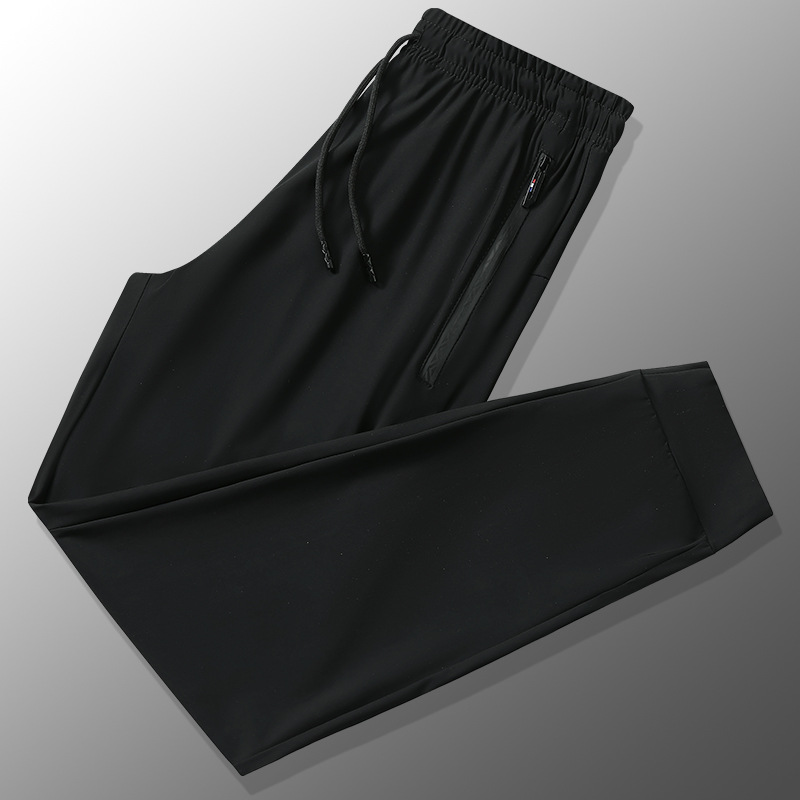 Summer silk thin quick dry breathable casual trousers