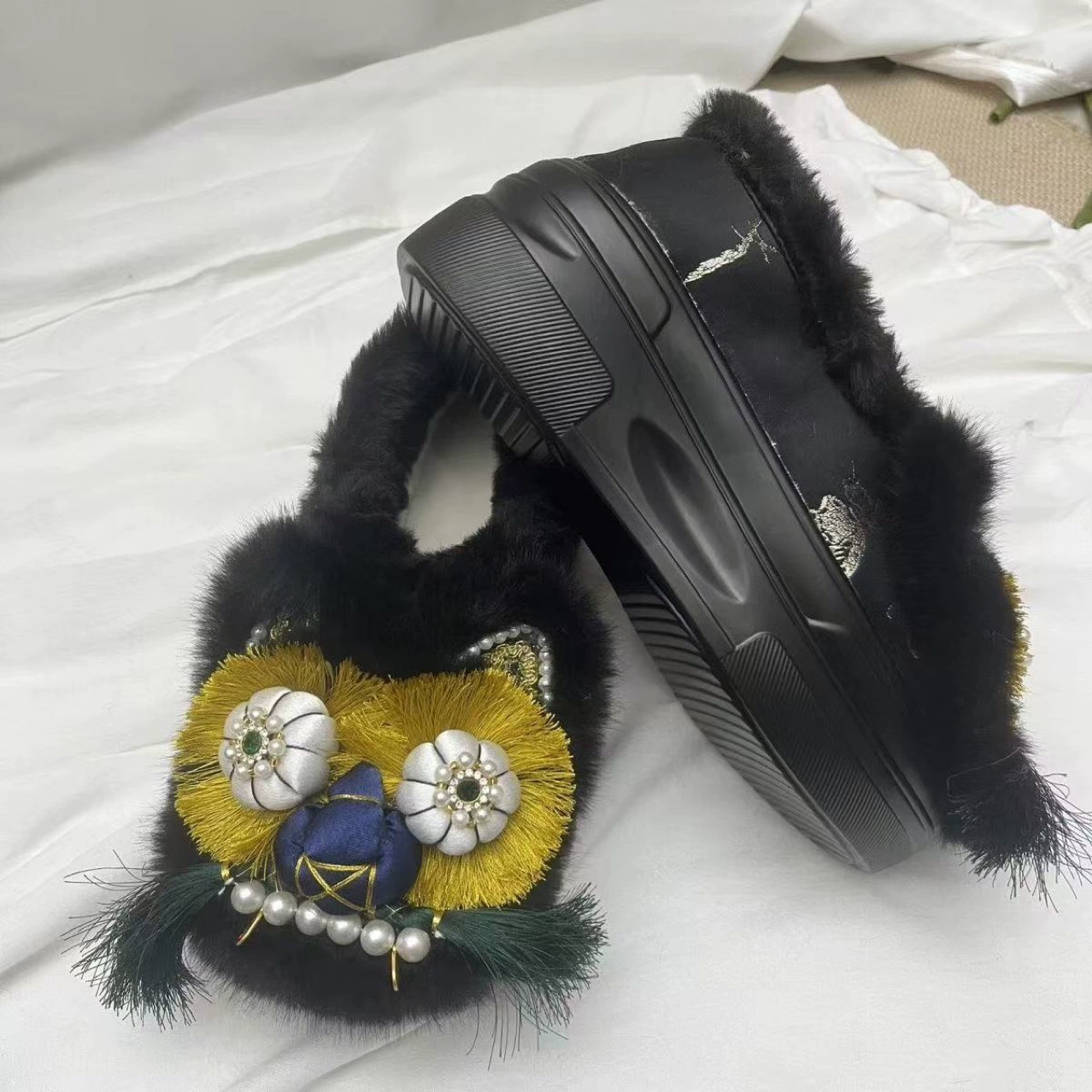 060-3 новые туфли с толстой подошвы тигра