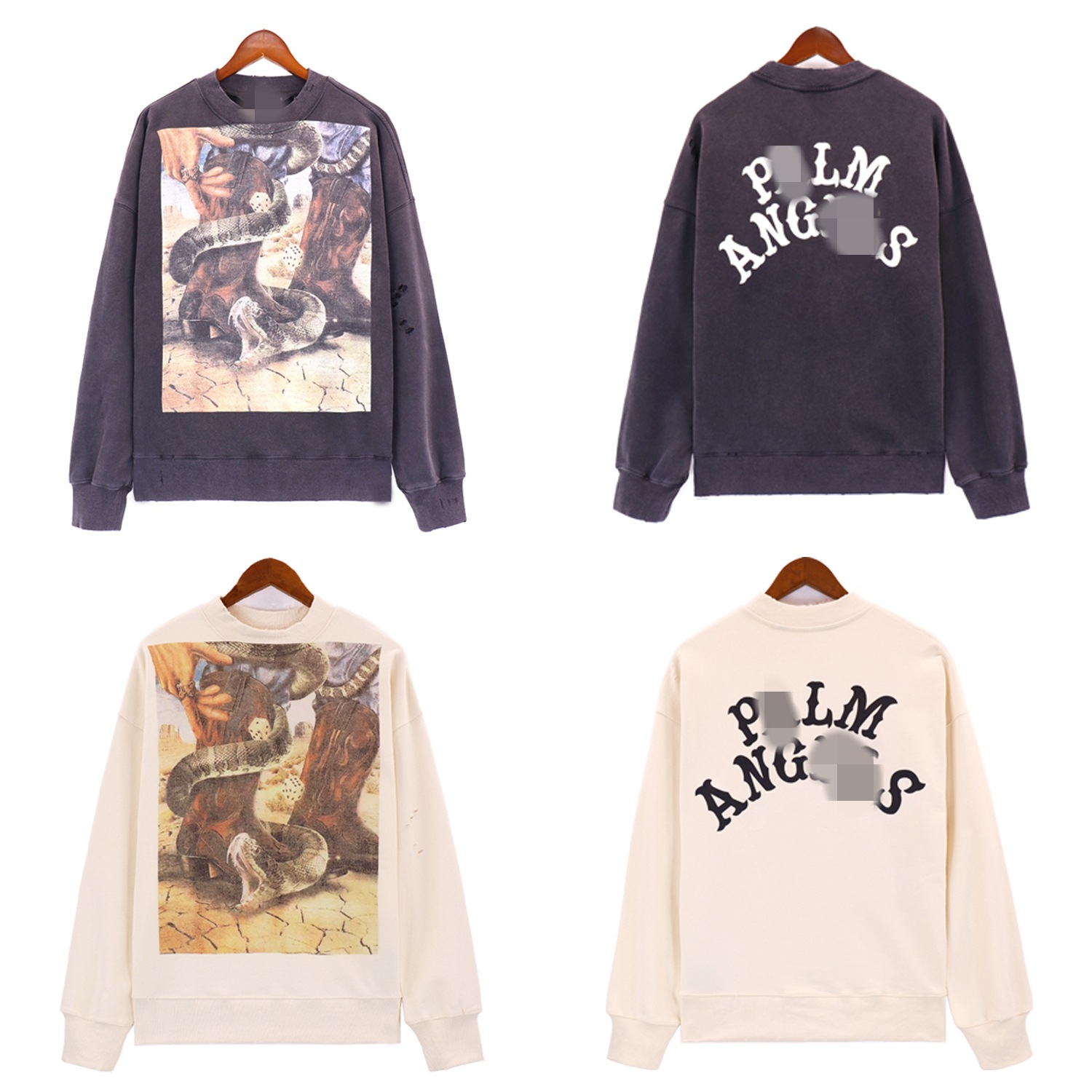 Oil Painting Style Pullover Sports Casual Sweater 1