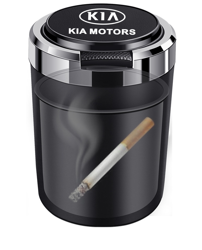 Suitable for Kia K2K3K5 Smart Run KX3 Aoran KX5 Freddy Car Ashtray with Cover Metal Liner Flame Retardant