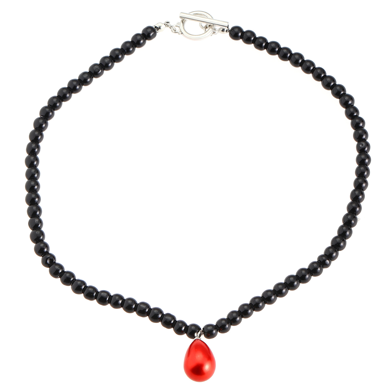 Collana con ciondolo a goccia d'acqua in stile coreano Bornet, per donna, con maglione, catena per clavicola di alta qualità_voghion.com