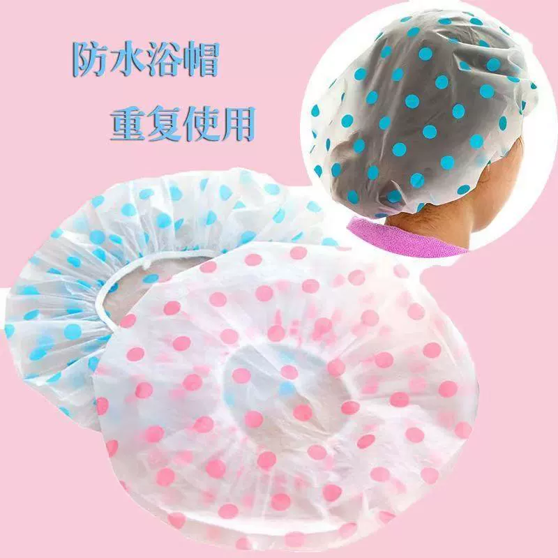 Набор из 2 одноразовых шапочек для душа для взрослых, женских шапочек для душа, защитных шапочек от паров кухонного масла, регулируемые