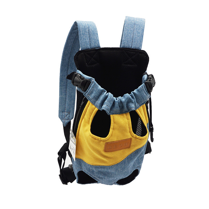 Pet Double Shoulder Breathable Travel Portable Outdoor Front Four-Legged Backpack Dog Cat Bag_voghion.com