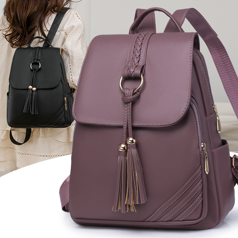 Mochila de mujer de alta calidad 2025 primavera nueva mochila pequeña de todo fósforo viaje de moda casual mochila escolar de gran capacidad