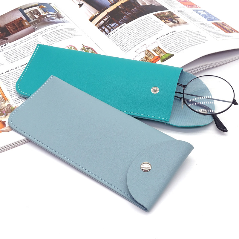 30g Weight Glasses Pouch Classification Pu Leather Material Solid Color Pattern Women's Gender Simple Style Style Simple Style Solid Color Pu Leather Women's Glasses Pouch 6