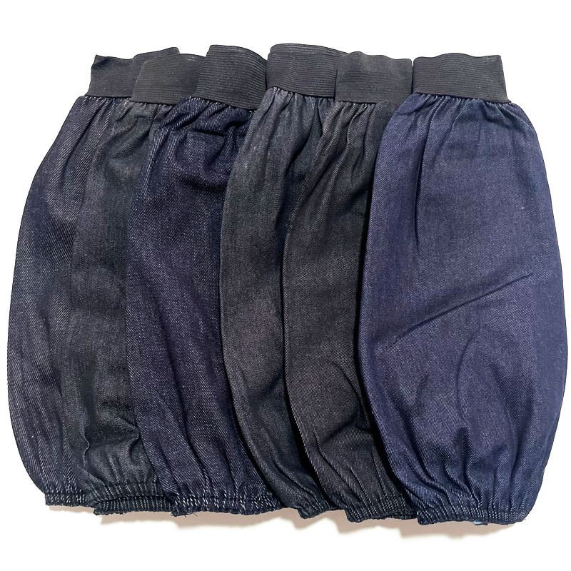 데님 탄성 방오 슬리브 내마모성 및 얼룩 방지 포터 작업 슬리브 실용적인 청소 데님 슬리브