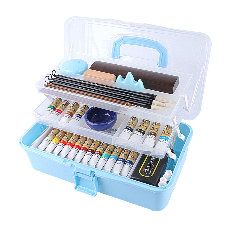 Chinese painting pigment set, 12 colors, 24 colors, Chinese painting supplies and tools, complete se