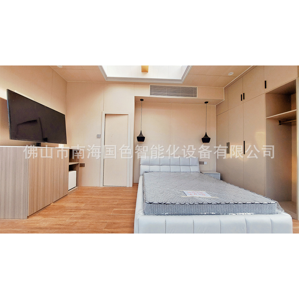 Villa de acero ligero móvil casa de madera redonda a prueba de humedad anticorrosión Sunshine Room micro-dormitorio cápsula espacial habitación estrellada tienda creativa