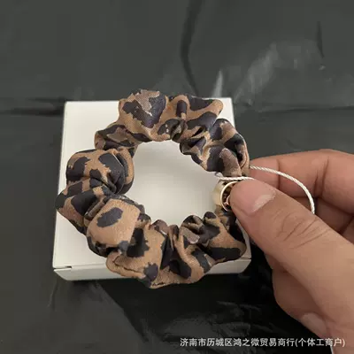 Saç üçün rezinlər: Hair Tie, Yoga Sporty - brown-leopard-print