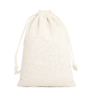 Manufacturer Customized Pure Color Cotton and Linen Sachet Bag, Off-White Fine Linen Bag, Customizable Corporate Logo